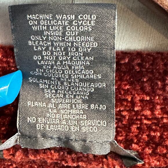 Matty M Cozy Cable Open Front Chenille Duster Cardigan Sweater Medium Boho - Picture 3 of 7